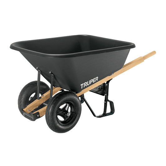 TP-8 Carr Plastica 8ft3, Llanta ND 16', Mango Madera 41x51mm"