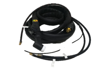 PISTOLA 350A AGUA 12' CON CONSUMIBLES Y CONECTOR DIN