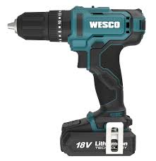 Taladro Percutor 1/2" 18V + Carg. + 2 Bat. 1.5Ah + Maletin Marca WESCO