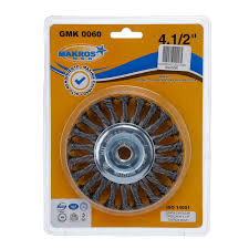GRATA CIRCULAR TRENZADA ACERO M ROSCA 4 1/2" X 3/8"
