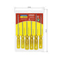JUEGO DESTORNILLADORES 6 PIEZAS PESADO                                                                                                                                                                  JUEGO DESTORNILLADORES 6 PIEZAS PESADO