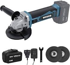 Pulidora 4-1/2" 18V BRUSH. Marca WESCO + Cargador + Bateria 4.0Ah