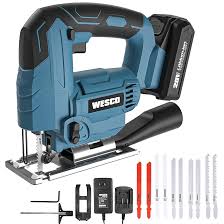 Sierra Caladora 18V + Cargador + Bateria 1.5Ah Marca WESCO