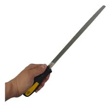 LIMA TRIANGULAR 10" MANGO PLASTICO