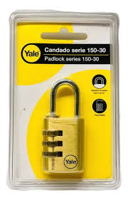 CANDADO Y 150/30 CLAVE 3 DIGITOS