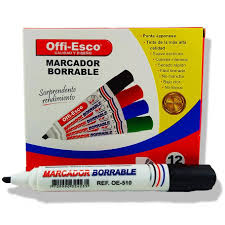 MARCADOR BORRABLE NEGRO